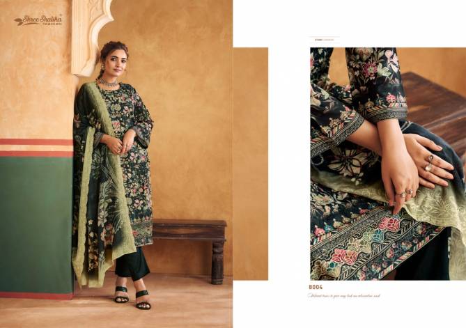 Mahajbeen Vol 8 By Shree Shalika Printed Lawn Cotton Dress Material Wholesalers In Delhi
